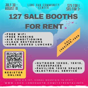 127 booth rentals